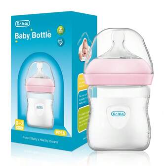 1pc 5.07oz/8.11oz/11.16oz Silicone Baby Bottle, Newborn