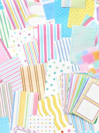 1 pieza Bloc de notas, estilo coreano Ins Papel DIY manuscrito, Serie Amanecer y Atardecer, Adecuado para regalos, oficina, hogar, marcado, etiquetas, aulas, juguetes de entretenimiento, diarios de estudiantes, pegatinas de decoración retro creativas