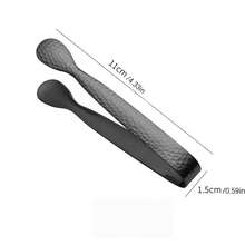 2pcs Elegant Hammered Stainless Steel Ice Tongs, Suitable For Bar Ice Cubes/Sugar Cubes/Lemon