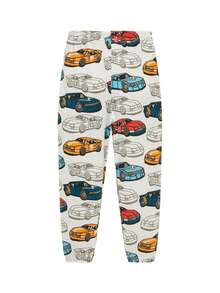 Kids' Cotton Pajamas Set With Cars Pattern, Soft Sleepwear For Boys Age 1-8 Years Old All-Season Long Sleeve PJS For Play & Sleep - 淺灰色 - 查看 10