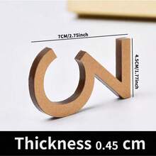 3D亚克力现代门牌号牌，自粘式墙面安装门牌，无需用电 - 耐用耐候材料