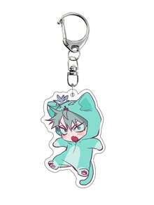 1/6PCS Alien Stage High-Definition Cute Anime Character Key Pendant Backpack Pendant Wallet Pendant - Multicolor - View 7
