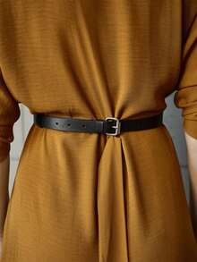 1件装女士性感皮革双圈颈链式吊袜带，哥特风吊袜带，适合日常及节日派对穿着 - 黑色 - 查看 3