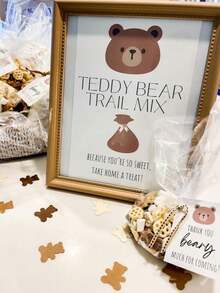 100pcs/Pack Teddy Bear Confetti, Suitable For Gender Reveal Parties, Bear Themed Birthday Parties, Table Scatter Decor, Baby Showers, Birthday Parties, Christmas, Mother's Day, Graduation Ceremonies And More - Multicolor - View 4