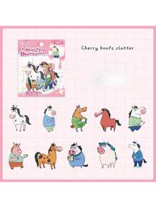 1pc Animal Fantasy, Cute Pet Animal Student Planner Sticker, Die-Cut Collage Penguin, Cow, Songbird Sticker - Sticker - View 8