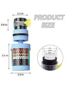 20-stopniowy filtr oczyszczający z głowicą prysznicową – okrągły, mocowanie centralne, materiał ABS, 100% filtracja wody, eliminuje zapachy i zanieczyszczenia, najwyższa jakość dla zdrowego prysznica, filtr prysznicowy, łazienka, akcesoria łazienkowe, narzędzia łazienkowe - Wielokolorowe - Zobacz 9