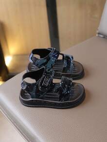 Infant Sandals, Fashion Versatile Rubber Soft Bottom Hook And Loop Outdoor Baby Toddler Sandals - Mint Green - View 7