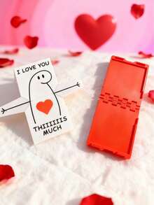 浪漫礼物（1件） - 可爱的“我爱你好多好多”立体贺卡 - 情侣周年纪念卡 - 婚礼、情人节礼物（送给妻子、丈夫） - 送给男友、女友的可爱纪念品