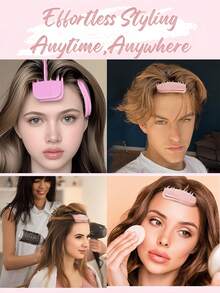 Hair-Lifting Clip Lift Voluminous Root Area Bangs Wind-Shaping Styling Comb For Women And Girls Fine Thin Curly Long Short Hair Forehead Bangs Styling Artifact Hair Curlers Bang Roller For Women And Girls Manual Hair Styling Tool Lazy Person Traceless Hair Clip Mother's Day Gift Gift For Mum Adjustable Length