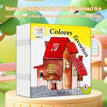 10pcs Small Size Educational Picture Book Set, Helpful For Language Learning And Development. Suitable As Birthday Gift, Travel Activity, Travel Reading Material, Visual Learning, Etc. - Multicolor - View 2