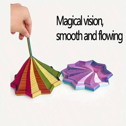 1pc/3pcs Pack Extended Sensory Stress Relief Star-Shaped 3D Printed Novelty Spinning Top, Octagonal With Handle, Fun Adult New Year's Gift, Stress Relief Toy, Fun Design, Octagonal Shape, Precision Manufacturing, Polygonal Educational Stress Relief Toy.