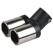2-Outlet Stainless Steel Exhaust Tip, Universal Car Dual Exhaust Pipe Tail Throat, Muffler Silencer Accessory - Multicolor - View 12