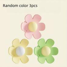 3 Pieces Silicone Sink Overflow Stopper - Flower Shape Overflow Stopper, Durable And Easy To Install, Suitable For Kitchen And Bathroom Sinks, Washbasins - Prevents Water Overflow And Blockage - 3 種隨機顏色 - 查看 2
