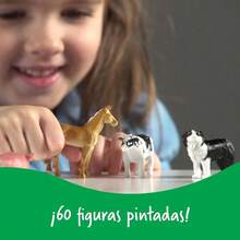 Learning Resources Farm Animal Counters - 60 Piezas, Edades 3+ aos Juguetes de Desarrollo Temprano, Animales de Granja para Nios, Figuras de Animales para Nios, Animalitos de Plastico - Contadores de animales de granja - Ver 5