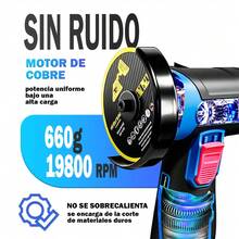 Mini amoladora angular inalámbrica sin escobillas, máquina de ángulo de pulido de Metal para sitio de construcción, herramienta de corte pequeña, póleos eléctricos - Negro - Ver 2