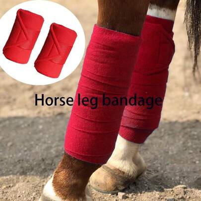 2pcs Horse Riding Accessories - Professional Horse Leg Wraps, Convenient For Horseback Riding, Horse Leg Protector Bandages