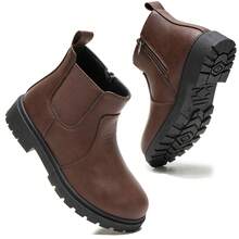 Kids Outdoor Hiking Boots, Non-Slip Hiking Boots For Boys And Girls - Brown - View 2