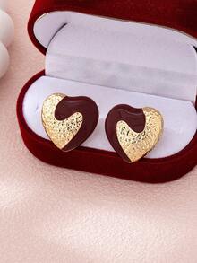 1 对欧美不对称几何形状油滴耳钉 - 幾何耳環 - 查看 31