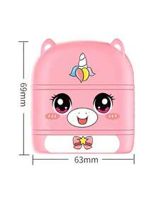 1个可定制可爱卡通姓名印章，DIY刻字印章，适用于制服和文具标签，可用于布料、塑料标签、水瓶、午餐盒等，个性化定制，适用于员工、周年纪念、生日、家庭、办公室、情人节、情人节装饰、旅行收纳等场合。 - 多色3 - 查看 15