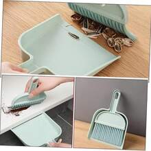 ABOOFAN Mini Broom And Dustpan Set - Compact Detail Brush & Hand Broom For Efficient Indoor Cleaning, Perfect For Small Spaces Like Desks & Bookshelves - Random Color - View 2