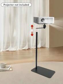 360°Swivel Projector Stand Adjustable Height Projector Floor Stand Floor Home Office L-Shape Projectors Mount Bracket