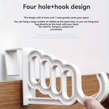 1pc Foldable 5-Tier Clothes Drying Rack, Space-Saving Multi-Functional Storage Organizer For Small Apartments, Bedroom, Bathroom, Balcony, Wardrobe And Laundry Room, Lightweight Portable Design With Compact Fold For Easy Storage And Transport, Adjustable Tier Layout For Towels, Shirts, Socks And Delicates, Ideal For Everyday Home Use, Dorms, Travel, Guest Rooms, Holiday Gift Ideas For Christmas And Thanksgiving Home Essentials - Multicolor - View 3