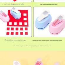 新款印章边框DIY打孔器印章形状工艺打孔器压花机圆形孔打孔器齿状打孔器压花