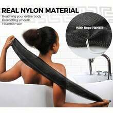 African Net Sponge Authentic - Exfoliating Back Scrub Bath Sponge With Knots - Afro Scrub Body Scrubber Exfoliator Washcloth - African Body Care Daily Use Shower Essentials2025 - Hồng - Xem 9