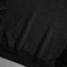 1pc Womens TUNA Fish Graphic Hooded Sweatshirt Regular Fit Drawstring Hooded Pullover  Midweight Slightly Stretchy  Comfortable Fleece  Lined Casual Streetwear For Autumn  Winter Everyday Wear - 黑色 - 查看 7