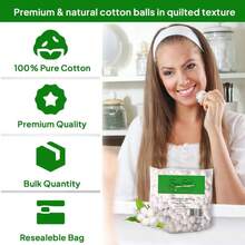 - Bolas de algodn 500 unidades de tamao mediano. No estril sper suave, blanco - inicial - Ver 5