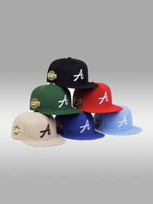 Boné de beisebol masculino moderno estilo hip hop, com design de letras bordadas, material respirável, ajustável, ideal para esportes ao ar livre, caminhadas, estilo casual urbano, perfeito para a praia no verão. Unissex, versátil e versátil, disponível em diversas cores.