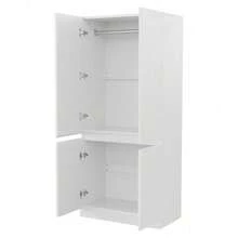 Bedroom Armoires - White + Wood - View 10