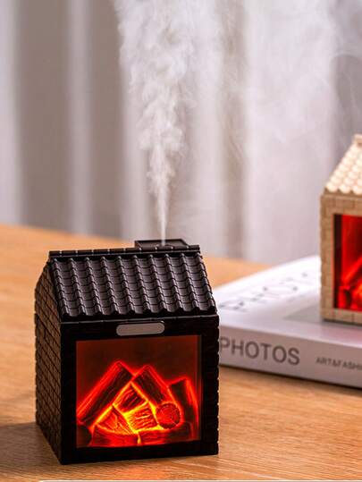 200ml Ultrasonic Humidifier With Breathing Night Light & 2 Mist Modes - Super Quiet, USB Powered, Suitable For 10-20㎡ Rooms, Coffee Brown/Beige, Suitable For All Seasons