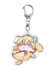 1/6PCS Alien Stage High-Definition Cute Anime Character Key Pendant Backpack Pendant Wallet Pendant - Multicolor - View 8