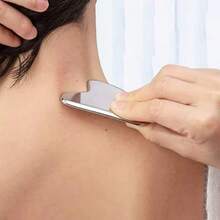 3D Face Roller And Stainless Steel Gua Sha Set,Facial Sculpting Tools For Puffiness & Redness Reduction, Metal Skin Care Massager,Perfect For Morning Routine, Post-Workout Recovery & Travel Self-Care,Great For Acne-Prone Skin, Busy Professionals & Skincare Beginners,Valentine's Day & Mother's Day Gift Set - Silver - View 4