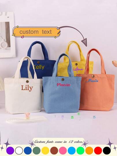 1 pieza, Bolso de tote de gran capacidad con artesanía bordada, bolso de tote personalizado, portátil, transpirable, bolso para laptop, bolso escolar, bolso cruzado, diseño de bolsillo externo, asas extendidas y reforzadas, sorpresa de Navidad, regalo de Navidad, Feliz Navidad, regalo para dama de honor, regalo de la novia, despedida de soltera, Día de San Valentín, Halloween, Navidad, Acción de Gracias, cumpleaños, regalos de temporada de regreso a clases, Día de San Nicolás, bolso de tote de alta gama personalizado