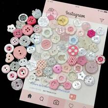 20pcs Assorted Colorful Buttons Set, Suitable For DIY Clothing, Sweaters And Crafts Decoration (Random Styles)