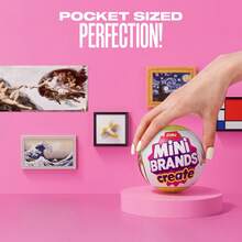 Mini Brands Create Masterpieces Series 1 Capsule By ZURU - Mini Collectibles Blind Packaging, DIY, Novelty, Resin Play, Collectors, 8+(Random Style)
