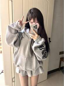 Women Sweatshirts - Xám - Xem 1