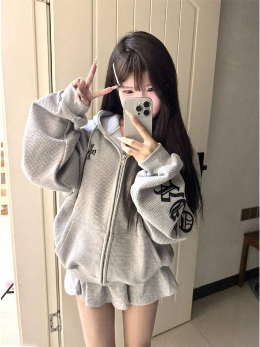 Women Sweatshirts - Xám - Xem 1