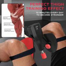 Unisex Portable Thigh & Arm Master Trainer / Adjustable Thigh Master Kegel Master Trainer With Resistance Bands - Pelvic Floor - Workout Equipment For Inner Thighs, Chest, Arms, Full Body Toning, Compact Home Fitness Gear - Black - View 3