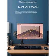 Philips Monitor Arm Stand With Display, No-Drill Mounting Bracket,Adjustable And Rotating Mechanical Arm SPT7218