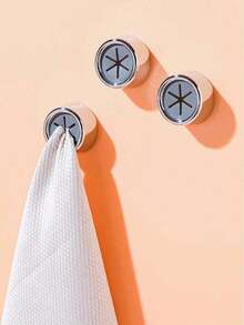 2 Stücke selbstklebender, wandmontierter Handtuchhalter, runder Handtuchhalter, geeignet für Badezimmer, Küche und Zuhause, kann an Wand, Schrank, Garage geklebt werden, ohne Bohren, kann als Badezimmerschrank, Haken, Wanddekoration, Fotorahmenhalter verwendet werden, weiß und schwarz