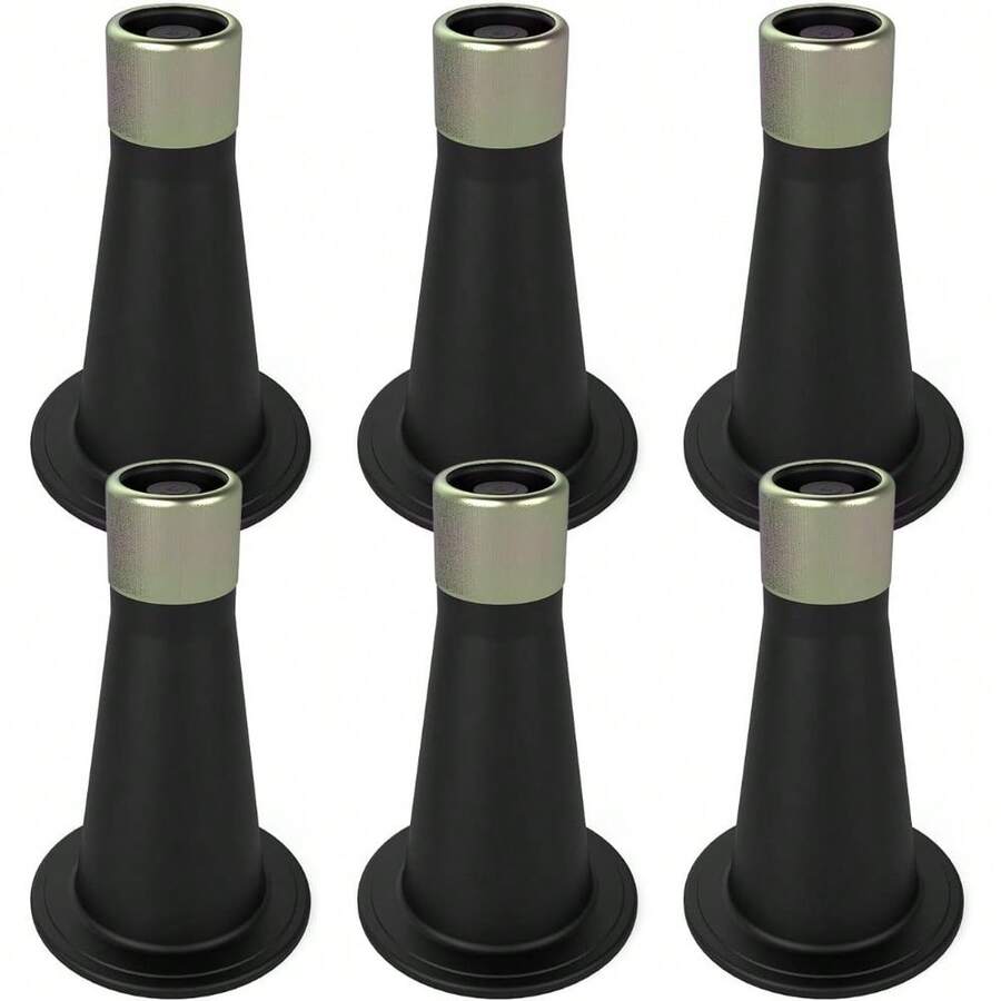 Set Of 6 Bed Frame Risers - Replacement Feet To Prevent Sliding, Fits Standard Bed Foot - Default - View 1