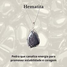 Stone Of Wealth Natural Stones Amethyst Quartz Stainless Steel Chain Power Exclusive Connection To Nature - Hematite - View 2