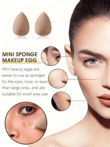 1/4/6/8/10/20pcs Makeup Sponges, Random Shapes, Suitable For All Skin Types, Latex-Free Multi-Purpose Makeup Sponges, Applicable For Liquid, Cream And Powder Products, Streak-Free, Seamless Makeup Application, Minimalist Design, Easy To Carry,Giveaways,Travel,Cheap Stuff,Travel Essential - Multicolor - View 3