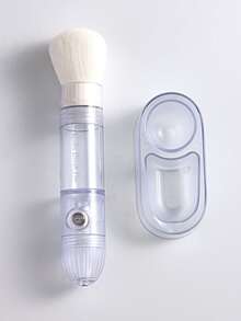 1pc 3-In-1 Nail Powder Dipping Brush Set With Transparent Storage Box And Powder Brush For Dipping Powder, DIY French Manicures, Recycling Nail Powder, Professional Nail Tools, Nail Salon Supplies - Clear - View 10