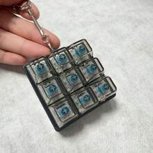 1pc Mechanical Keyboard Keycap Stress Relief Toy - Crisp Tactile Key Chain, Relieve Stress, Office Desk Fun, Unique & Cool Gift - Multicolor - View 1