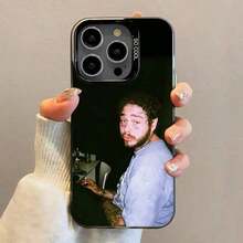 Funda para teléfono King P-Post M-Malone para 17,16,15,14,13,12,11,Pro,Max,Plus, anti-caída, negra mate, parachoques duro - Z2 - Ver 1