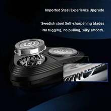 PHILIPS S1125/02 Electric Shaver Full Body Wash USB Charging PowerCut Stainless Steel Blades Razor Triple Floating Head Trimmer - Blue - View 8